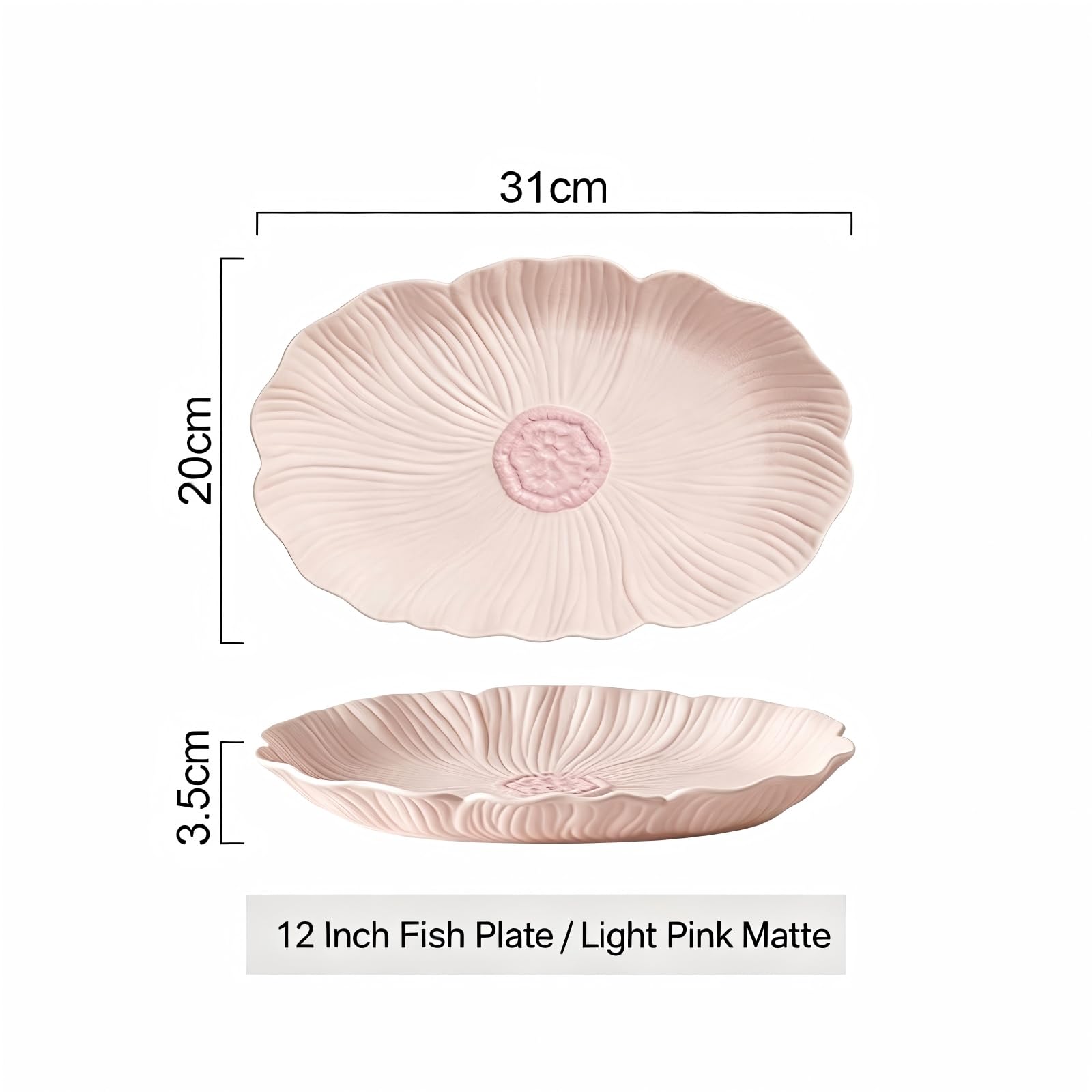 Placa De Cerámica Con Forma Flor Platos Cena Florales Decorativos Para Servir Hecho Primera Calidad Ideal Comida Aperitivo Ensalada Pasta Mariscos Y Decoración Del Hogar Mesa