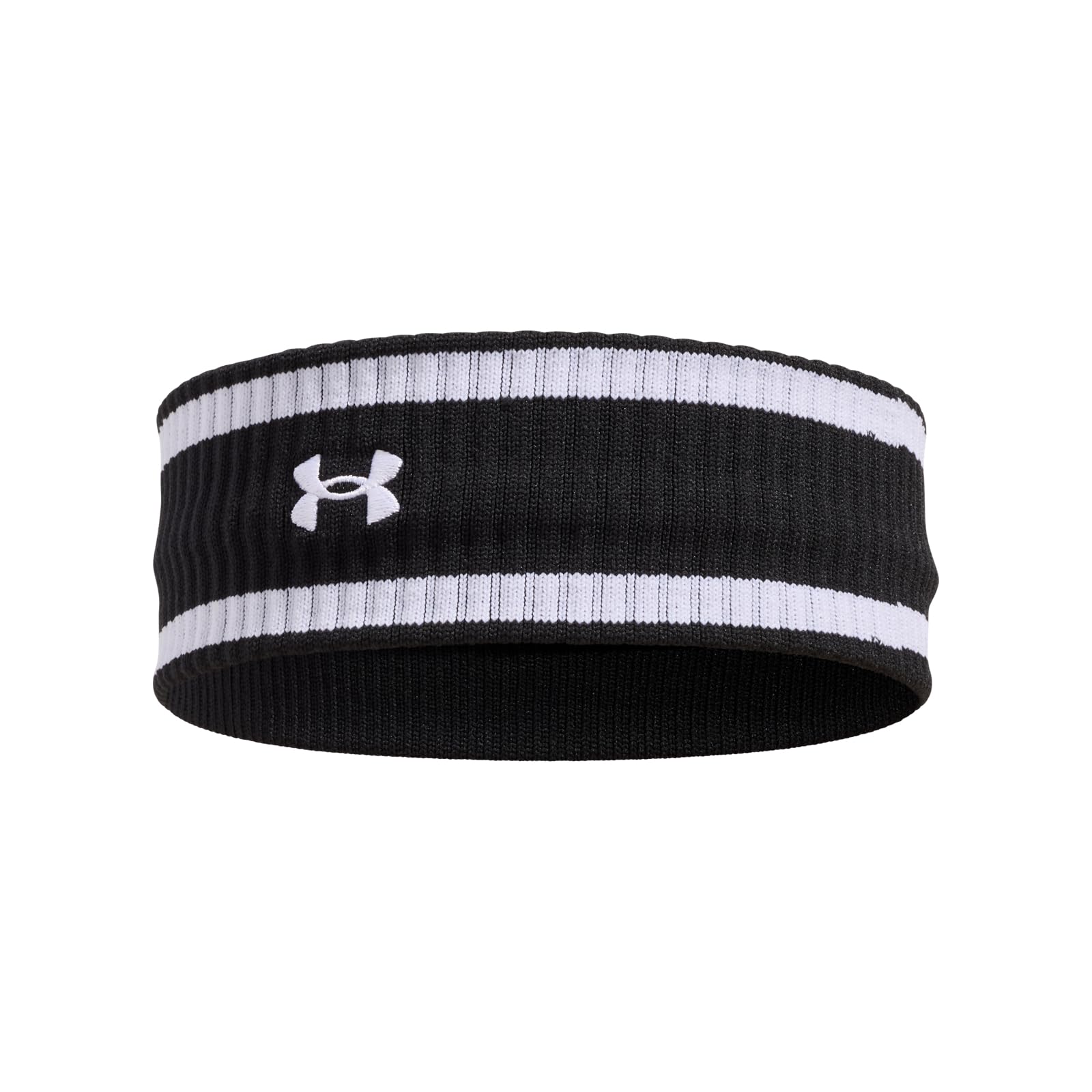 Under Armour Unisex-Adult Lightweight Terry Headband, (001) Black/White/White, One Size Fits Most-picture-52