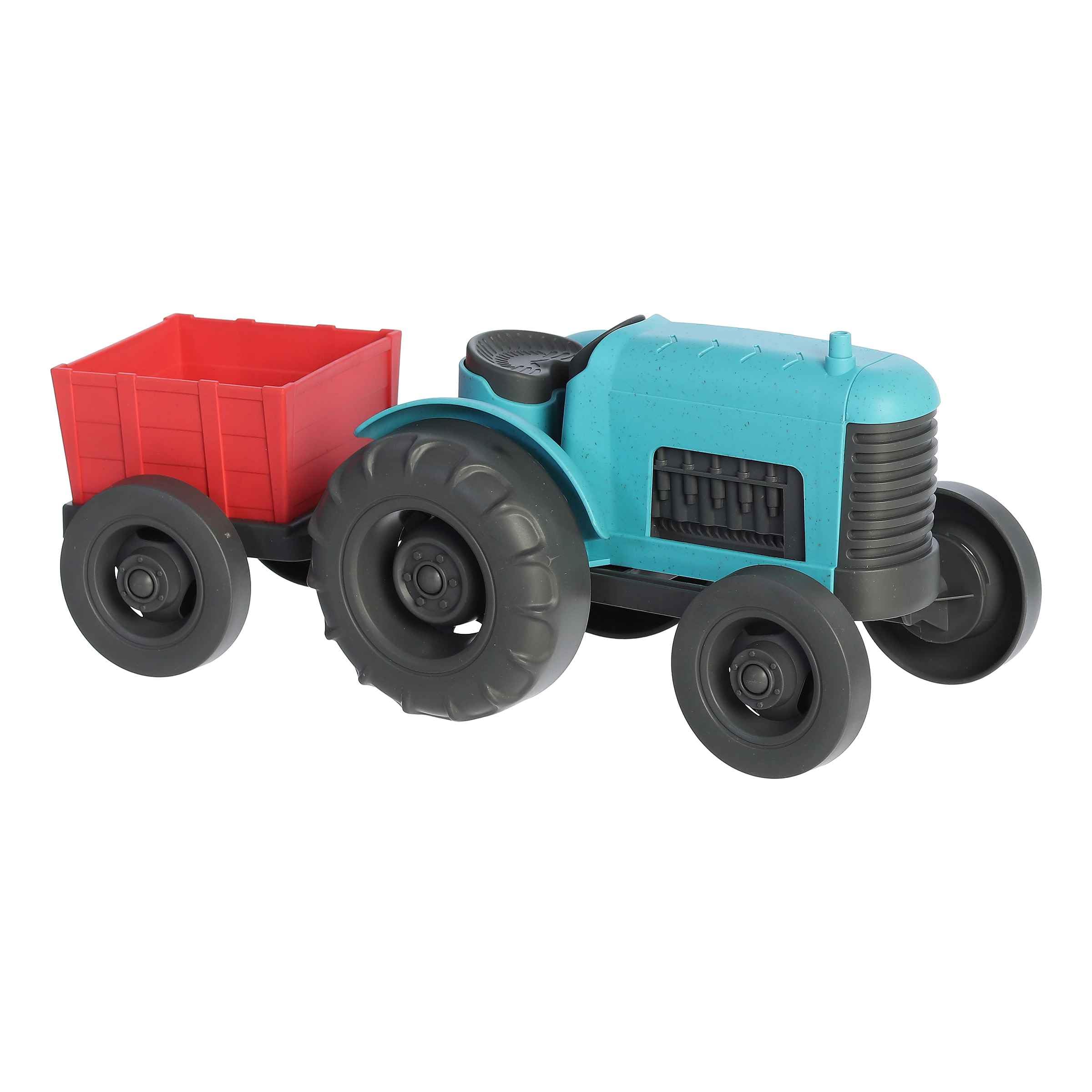 Aurora® Toys Versatile Wheatley™ Tractor and Trailer Toy - Used to Create Exciting Storylines - for Creative Kids and Parents - Red & Blue 11 Inches