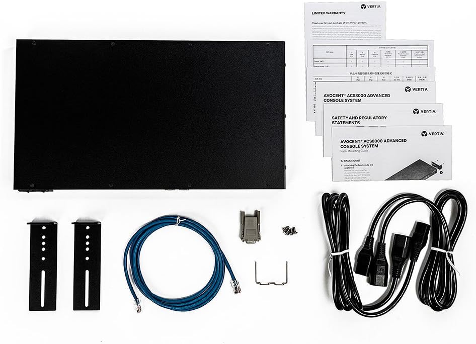 Vertiv Avocent ACS 8000 32-Port Serial Console Server, Dual Internal AC Power Supply, Analog Modem (ACS8032MDAC-400)