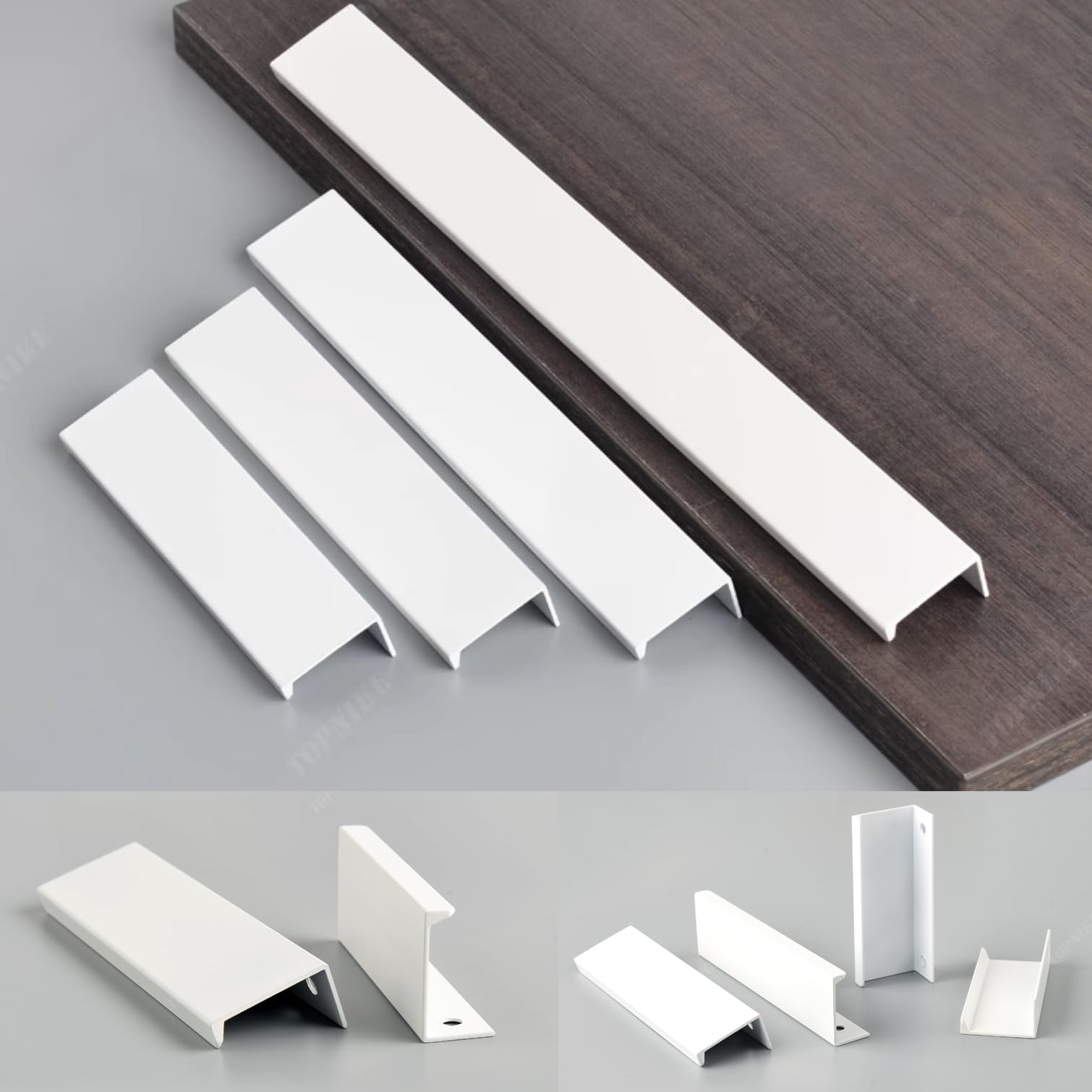 Amazon.co.jp: 隠し取っ手 キャビネット用フィンガープル、家具の