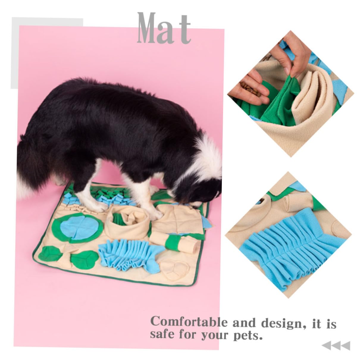 Hundeschnüffelmatte mit Realistischer Optik, Trainingshilfe | Hund und Katze, Kreative Form, Unterstützt Suchspiel und Beschäftigung, 1 Stück