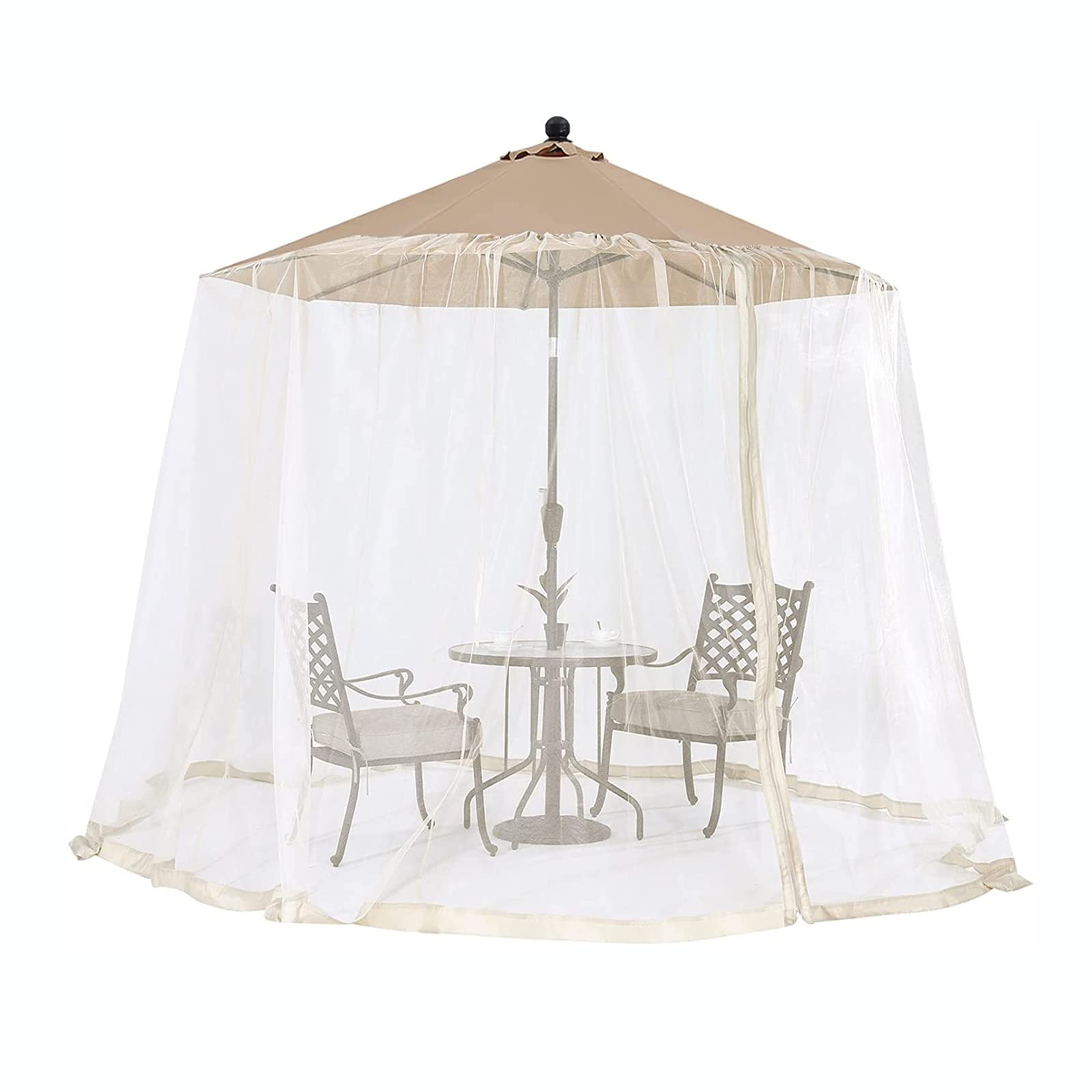 Sieć Moskitierowa na Parasol Patio, 7-10ft Ekran Parasoli Patio