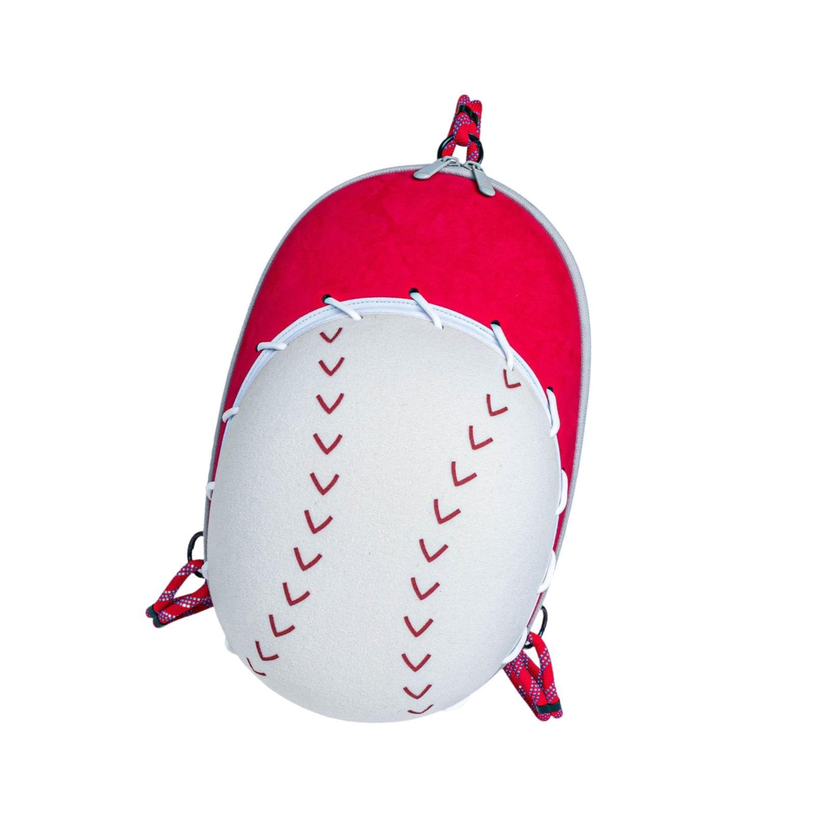 Tachiuwa Hard Hat Case for Baseball Caps Carrier Holder Practical Hat Travel Case, Red