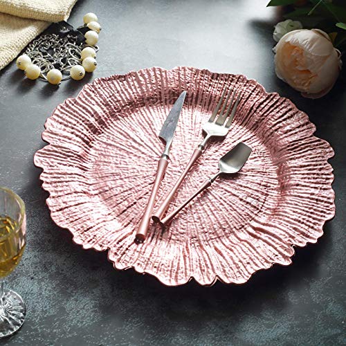 Platos cargadores rosa Tiger Chef pack x6 miniatura 3
