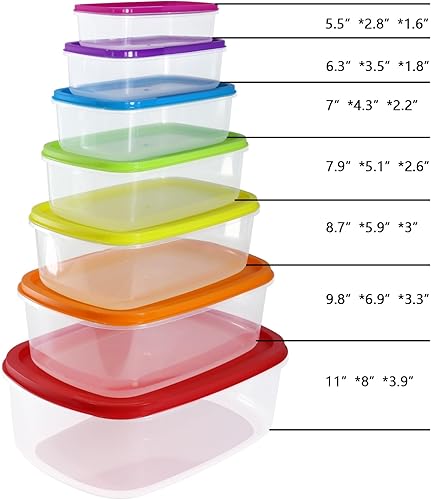 Miniatura 2 de Juego de ensaladeras de plástico multicolor, apto para microondas y lavavajillas, ideal para hornear, preparar, cocinar y servir alimentos (juego de