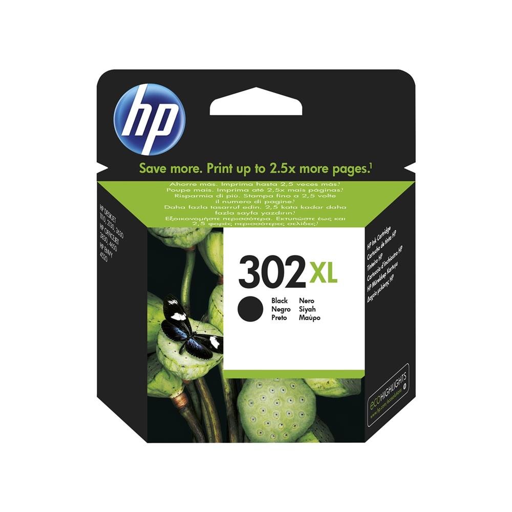 HP F6U68AE 302XL High Yield Original Ink Cartridge, Black, Pack of 1