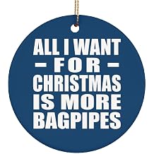 Designsify Christmas Tree Hanging Decoration Xmas Circle Ornament Blue