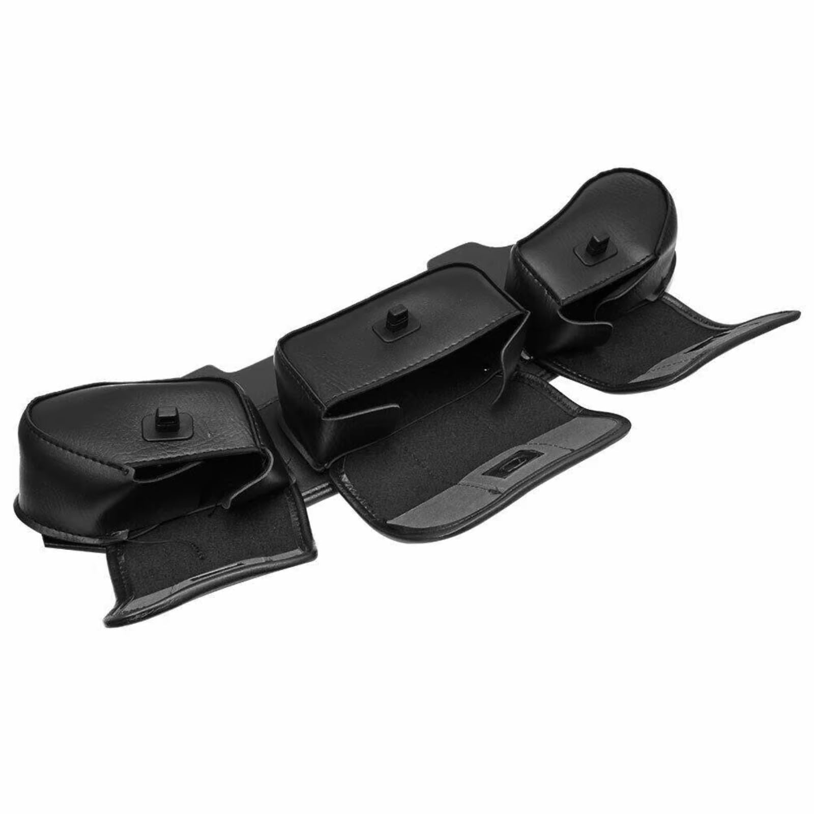 Compatibile Con Electra Per Street Per Glide 1996-2013 Nero Moto 3 Tasche Parabrezza Batwing Carena Pouch Bag Accessori Sacche Moto