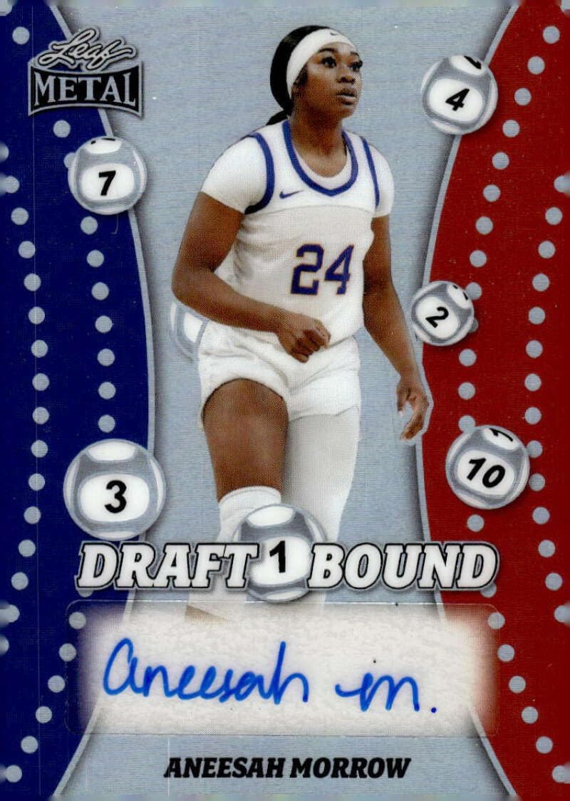 ANEESAH MORROW RC AUTO 2025 Leaf Metal Collection Draft Bound 34/54 Autograph Rookie Connecticut Sun NM-MT Basketball