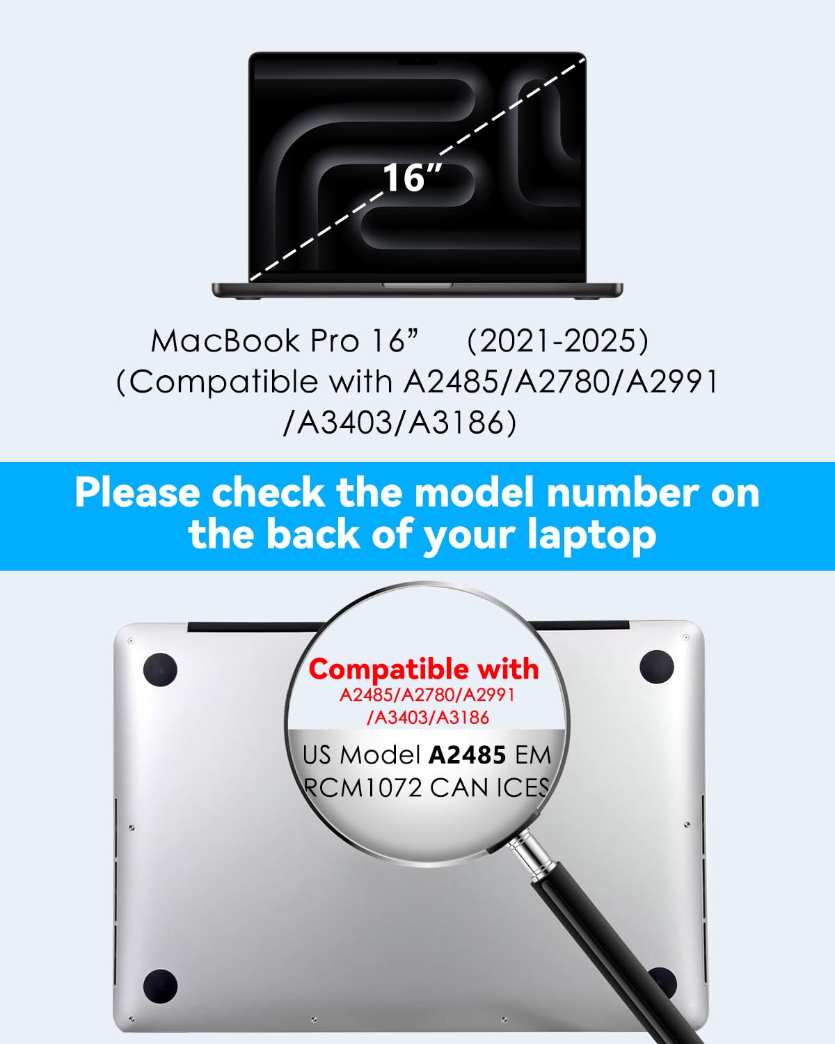 CloudValley Schermo magnetico per la privacy per Macbook Pro 16 e 16,2 pollici 2021-2025 (M1, M2, M3, M4), filtro antiriflesso opaco rimovibile e facile da installare con copertura per fotocamera