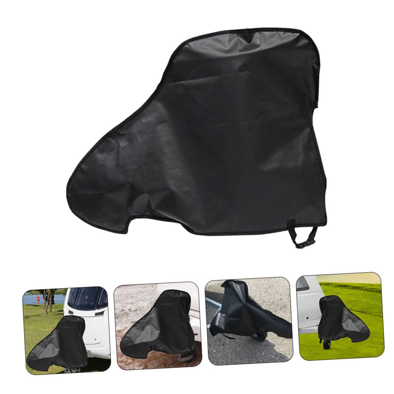 ULTECHNOVO 3piezas Cubierta Protectora De Enganche para Remolque Funda De Protección para Acampada y Viajes Caravanas Material Resistente y Duradero