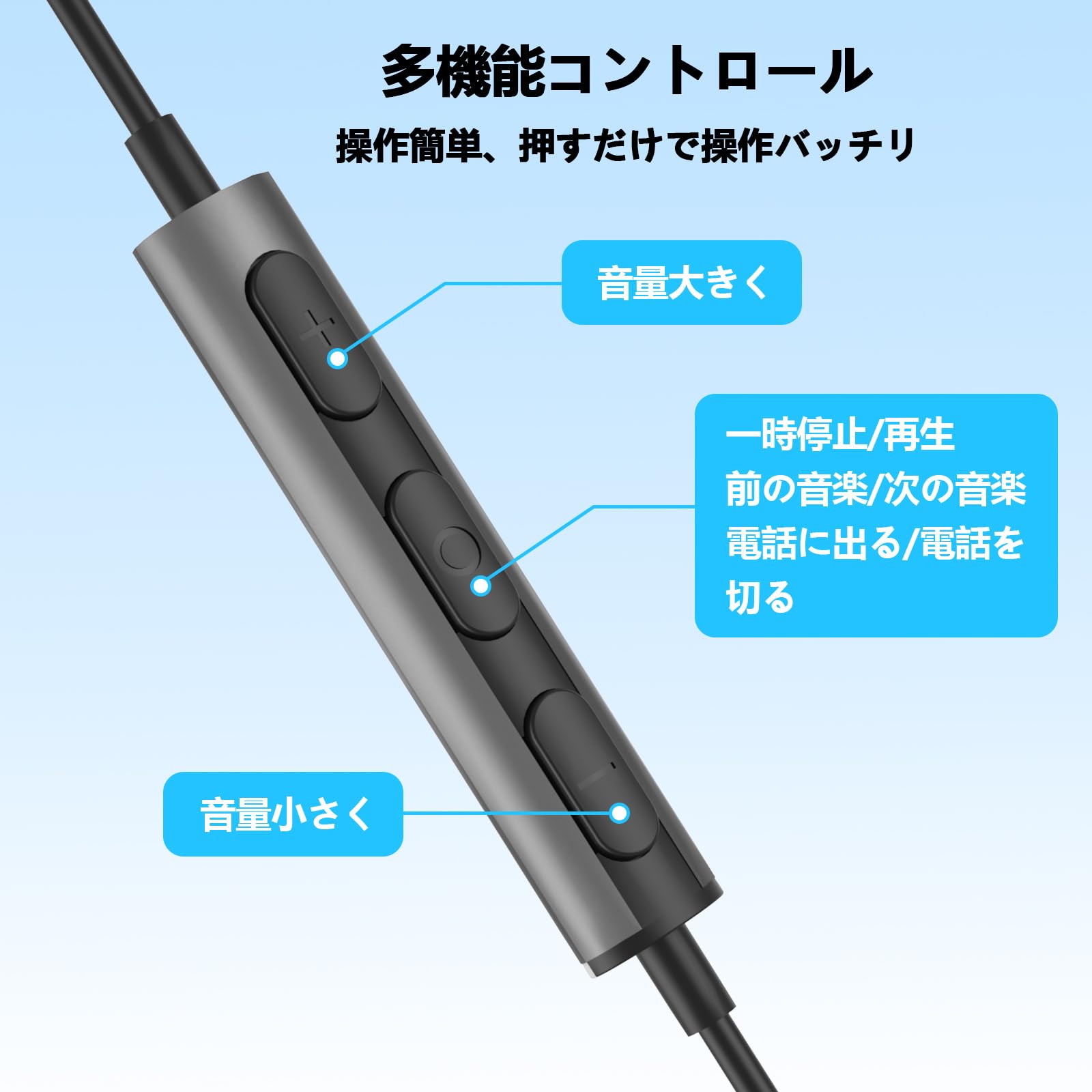 Amazon.co.jp: イヤホン 有線 マイク付き 3.5mmジャック