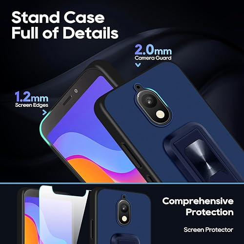 Miniatura 3 de ZHIYIWU Funda para teléfono Hot Pepper Serrano 3, plegable telescópico con soporte de anillo, funda protectora a prueba de golpes, con 1 protector