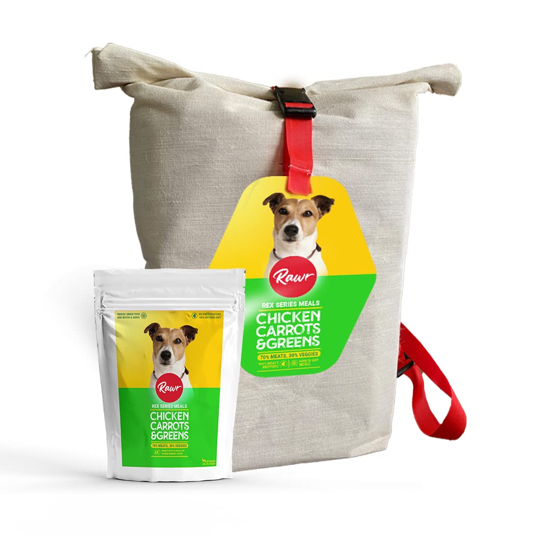 Rawr4Dogs | Freeze-Dried Dog Food | Chicken + Carrots + Green Recipe | Pack of 8 x 500gms Each | Makes Upto 12 Kgs food by Adding Water | Preservative Free (B0BS3P13FR) Amazon Price History, Amazon Price Tracker
