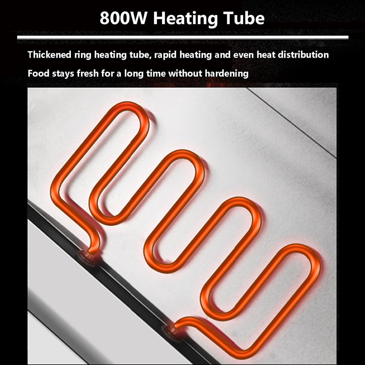 Scaldavivande Elettrico per Buffet, 18L Commerciale Scaldavivande per Zuppe Temperatura Regolabile 0-85℃, Scaldavivande Da 800 W, Vassoio per Servire a Buffet per Formaggio/Hot Dog/Riso,3Lids