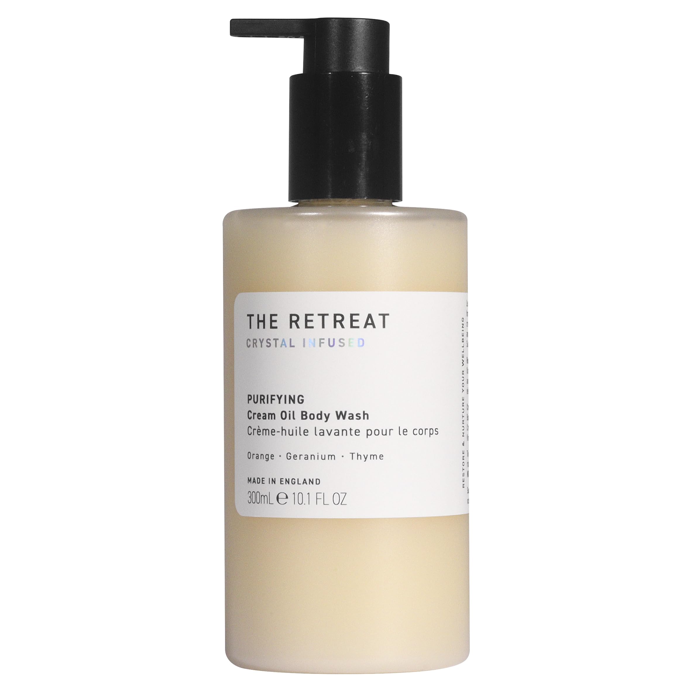 The Retreat Crystal Infused Purifying Cream Oil Body Wash 300ml