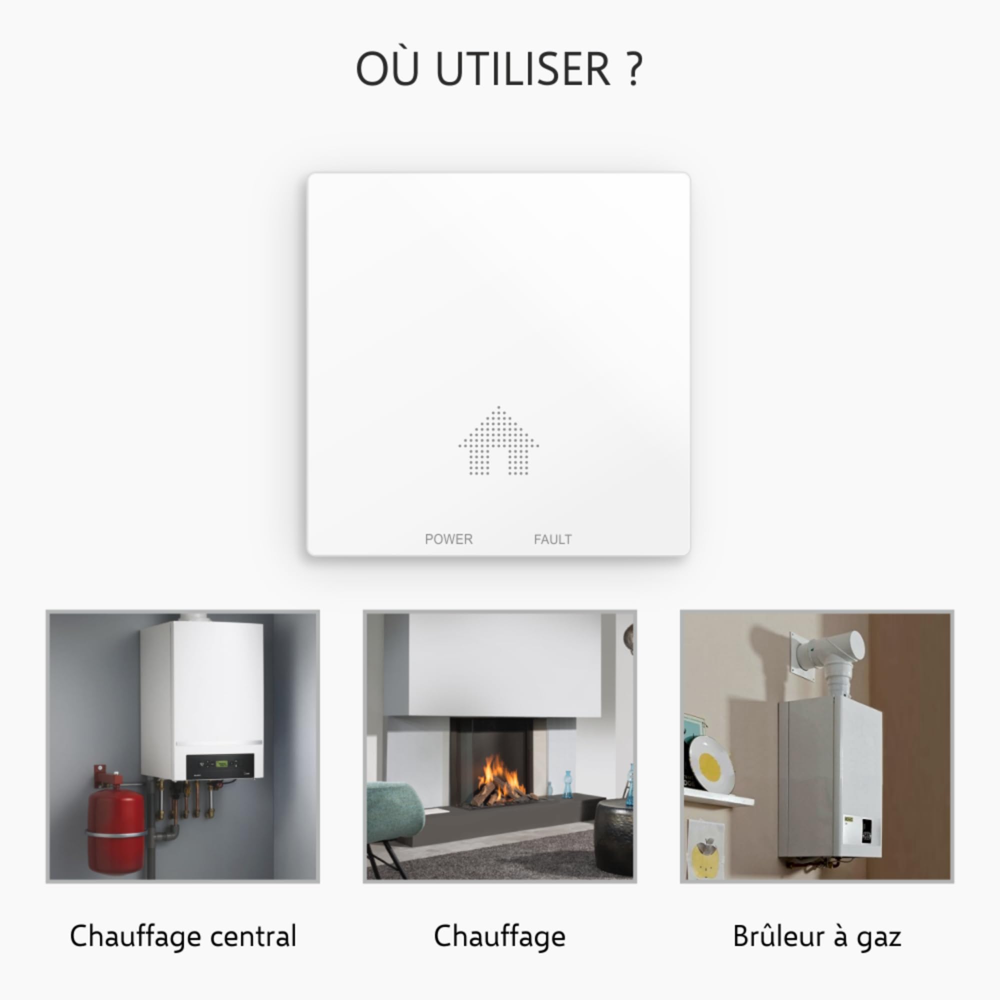 ELRO FF4610 Design-Brandschutz-Kit - 2X Ultraflacher Rauchmelder & Ultraflacher Kohlenmonoxid-Melder mit 10-Jahres-Batterie - Entspricht der europäischen Norm EN14604 und EN50291