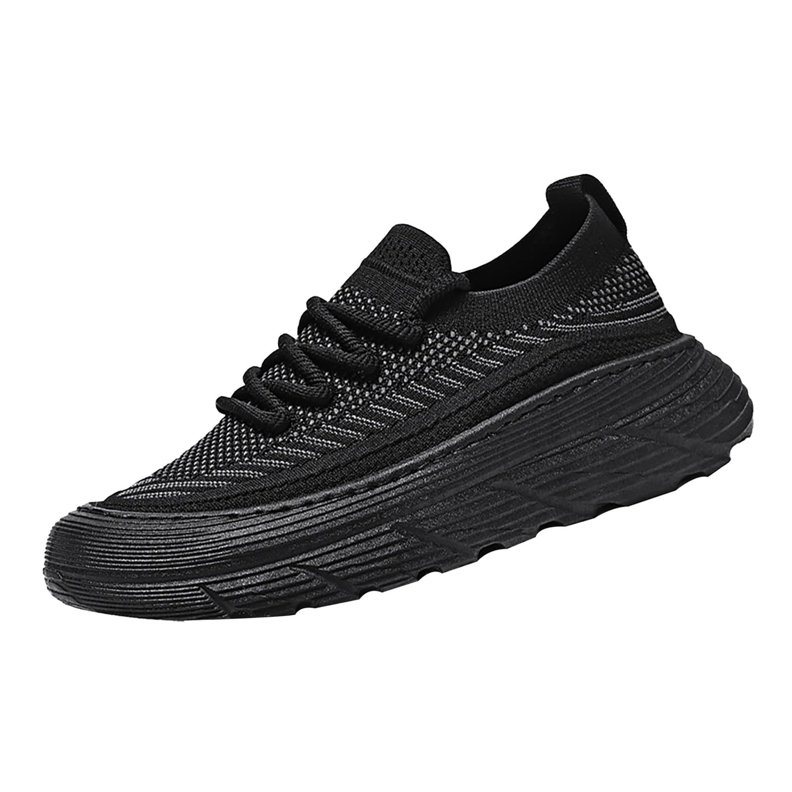 Walking Schuhe Herren Freizeitschuhe Herren Weich Leicht Walkingschuhe Atmungsaktiv Turnschuhe Einfarbige Joggingschuhe Weichen Sohle Sneaker Plateau Laufschuhe