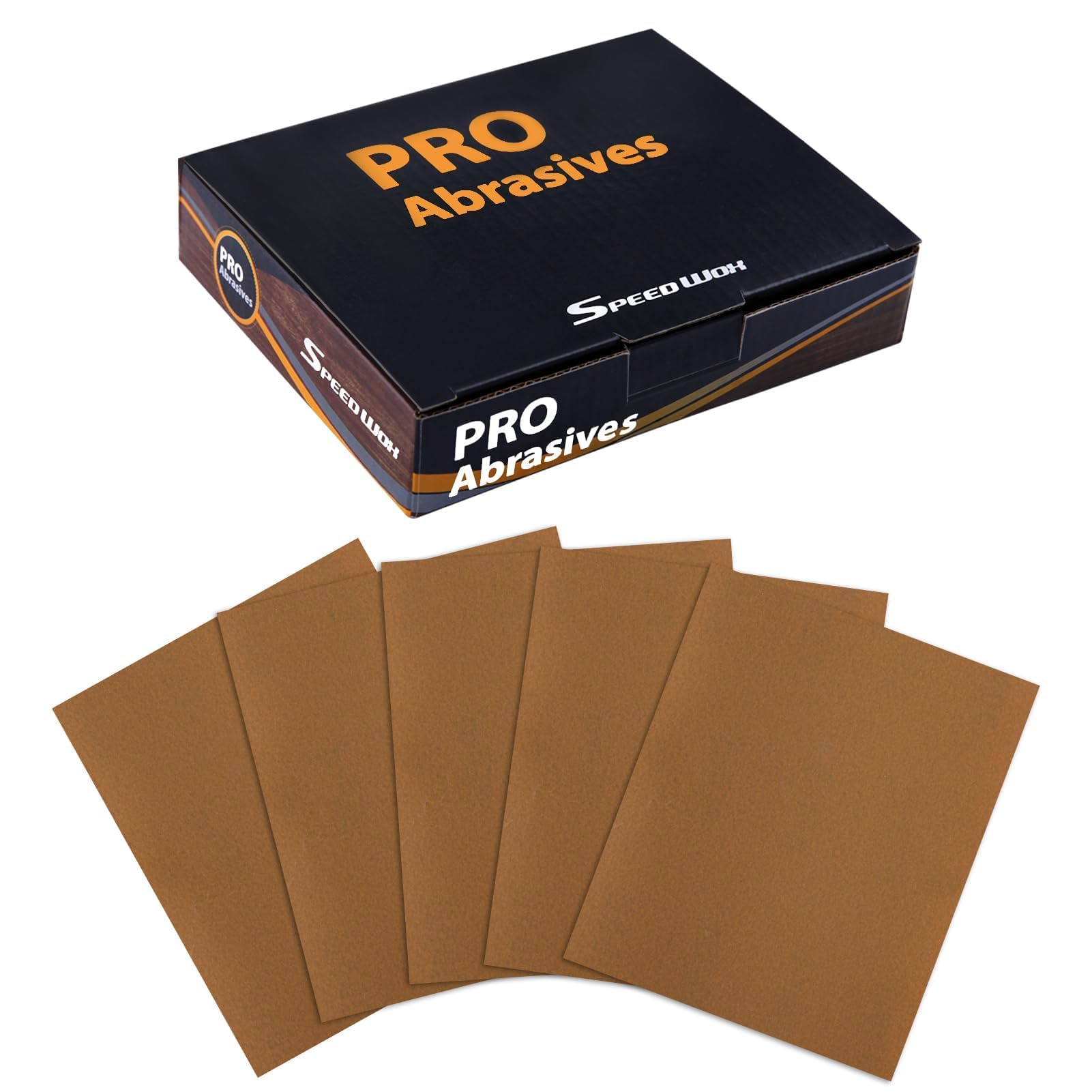 SPEEDWOX 1/4 Sheet Sandpaper Sheets 25PCS Premium Sand Paper 400 Grit Sanding Sheets 5.5" x 4.5" Sandpaper for Wood Metal Automotive Furniture Woodworking Clip-On