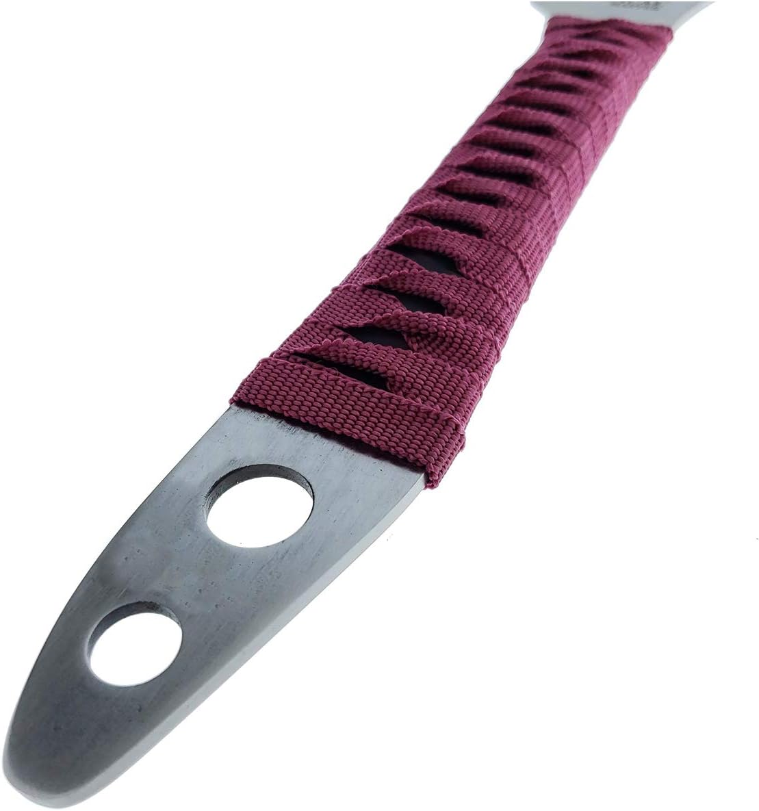 27" Fantasy Machete. Fixed Blade Knife. 440 Stainless Steel Blade. For Collection, Gift, Camping, Outdoor Sports (Silver/Burgandy)