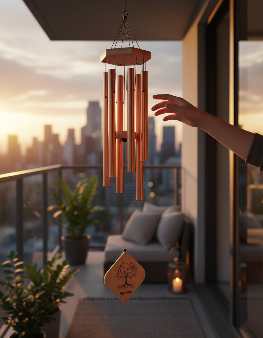 33" Rose Gold Wind Chimes - Relaxing Sounds FREE SHIPPING -6