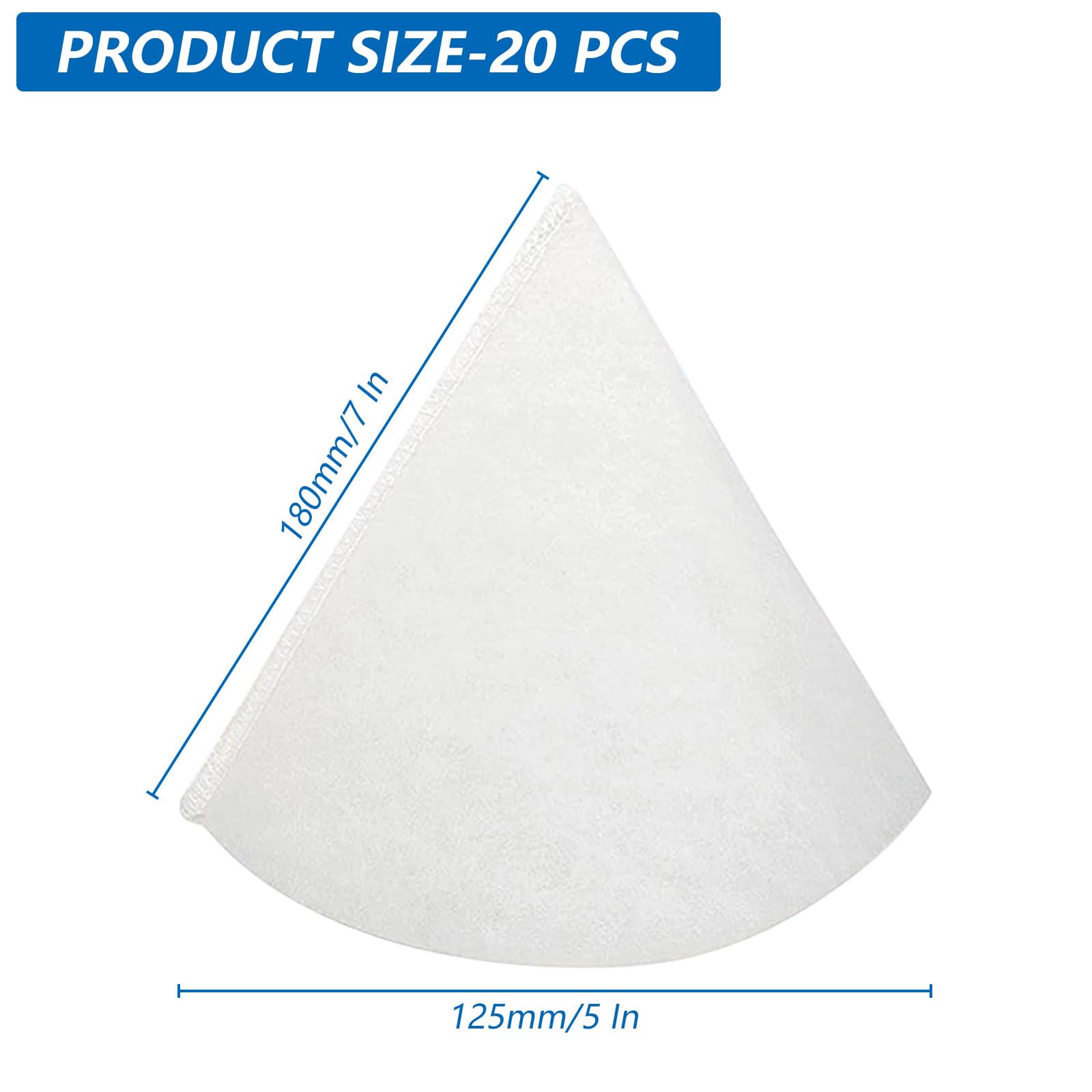 Paquete De 20 Filtros Cónicos DN 125 180 Mm Para Sistemas De Ventilacion Compatibles Con Zehnder Helios Nibe Maico Pluggit System 87878252