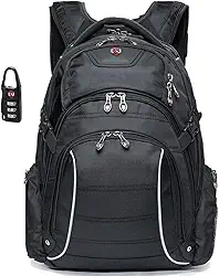 Mochila Swissport Executiva Masculina Trabalho Reforçada + Capa de chuva