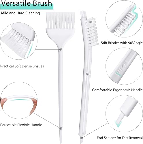 Miniatura 2 de Juego de cepillos de limpieza para espacios pequeños, herramienta de limpieza de hendiduras