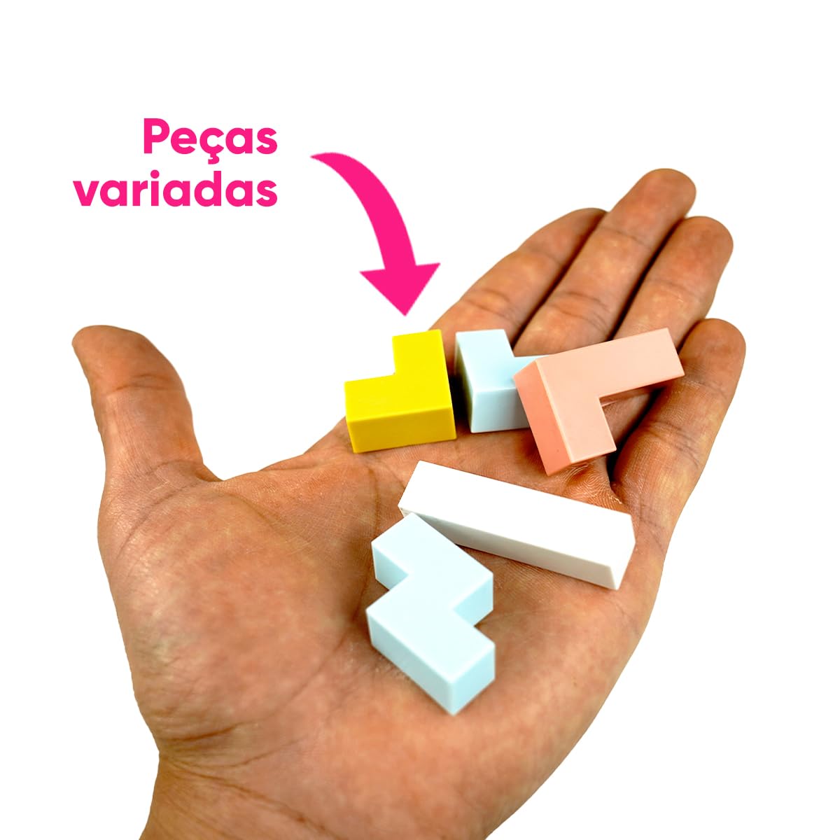 Brinquedo Educativo Jogo Tetris Quebra Cabeça Quadro Interativo