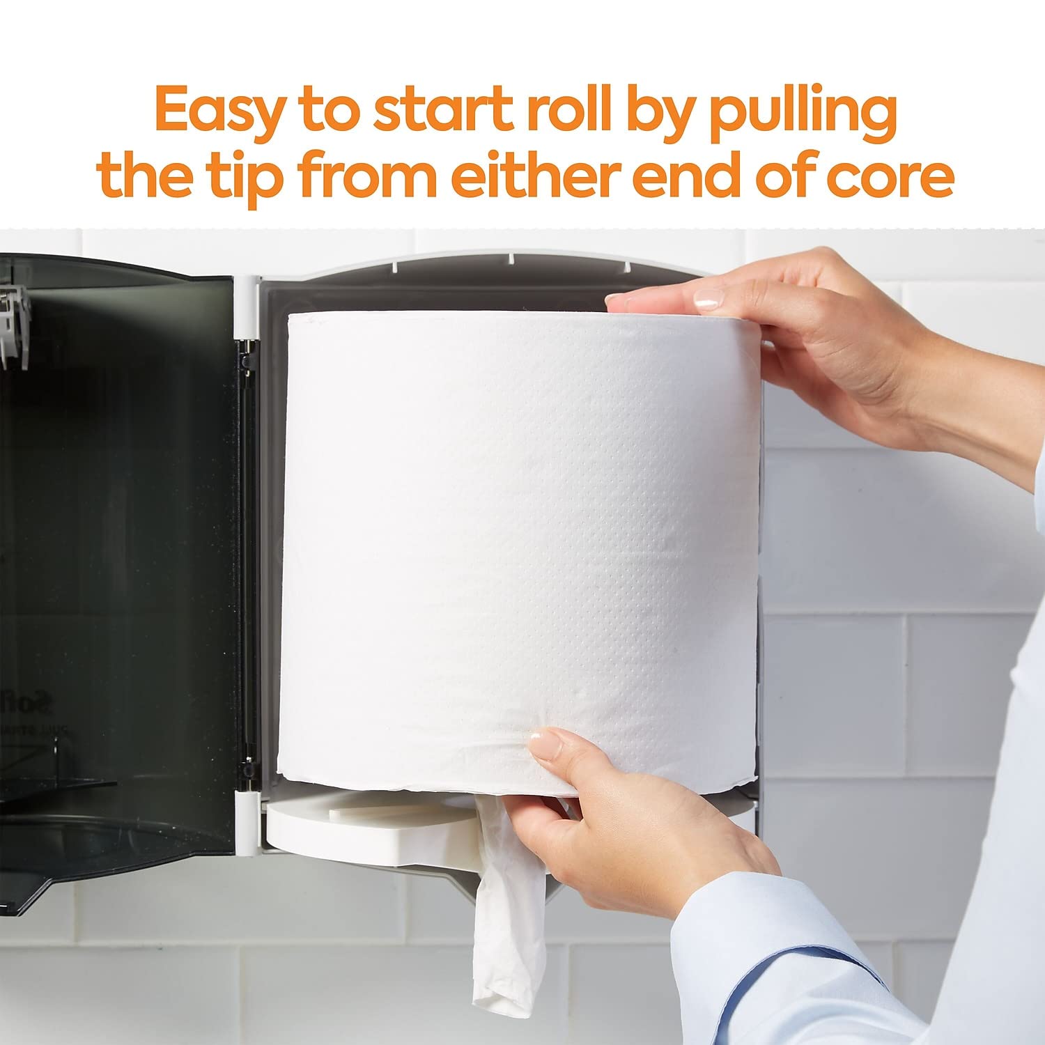 Center-Pull Roll Towels, 2-Ply, 10W, 600/Roll, 6/Carton - Supply Box