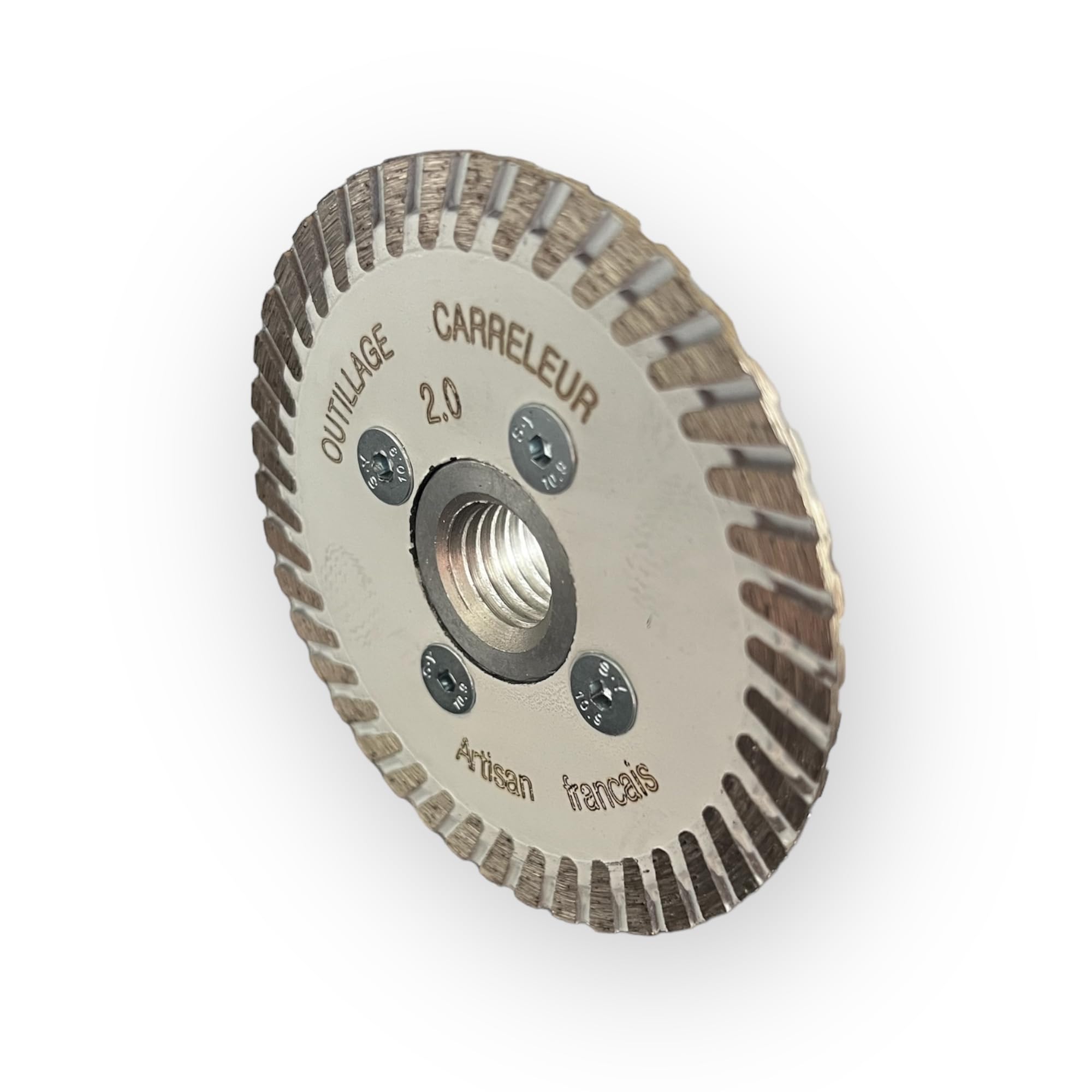 Mini Disco Diamantato M14 Ø75 mm – per Rettificare Piastrelle, Scavare Colla e Dettagli Giunzioni – per Smerigliatrice Angolare Filettatura M14 – Qualità Pro – Outillage Carreleur 2.0