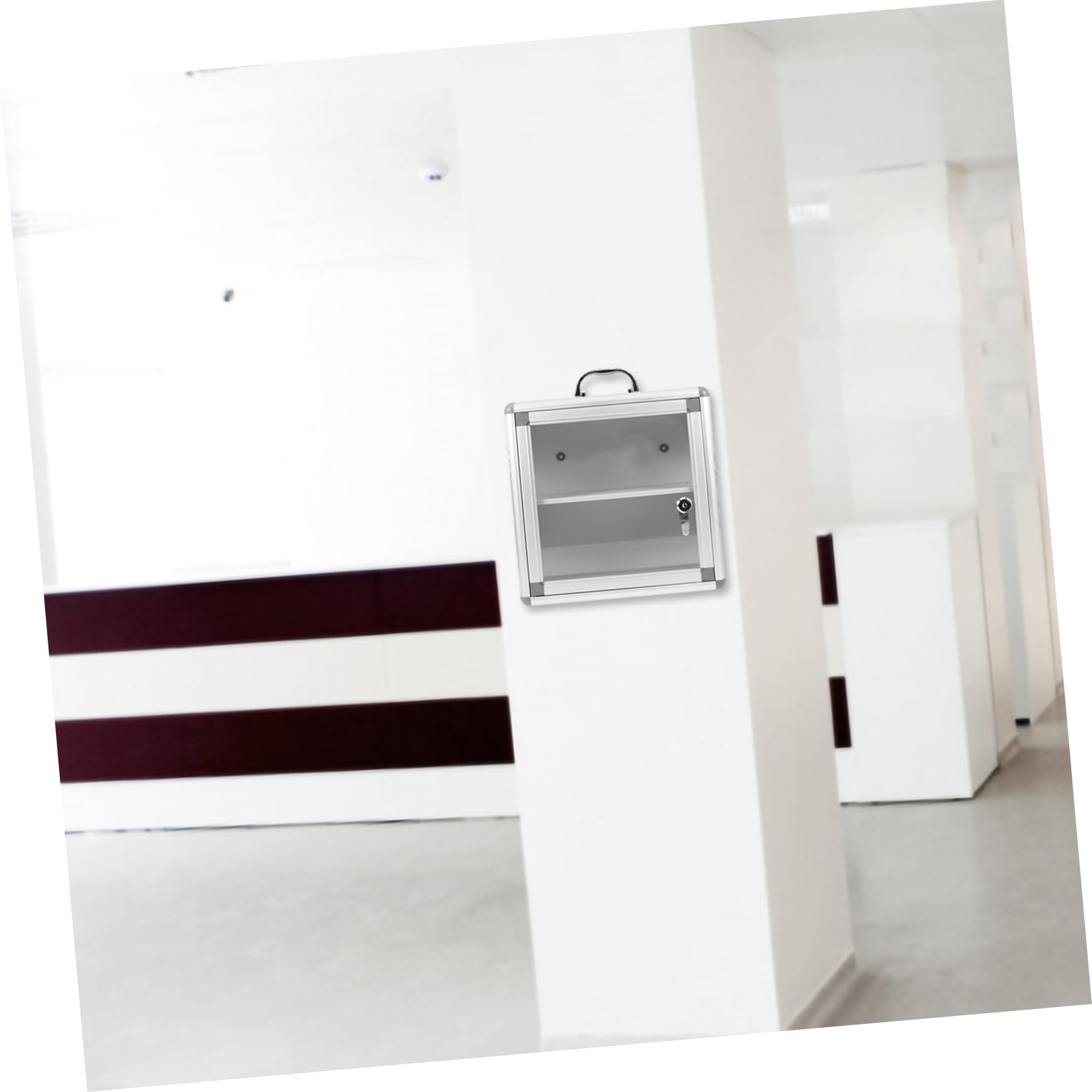Botiquín y Almacenamiento de Emergencia de Metal Doble Compartimento de Pared Fácil de Instalar para Uso en Hogares y Familias