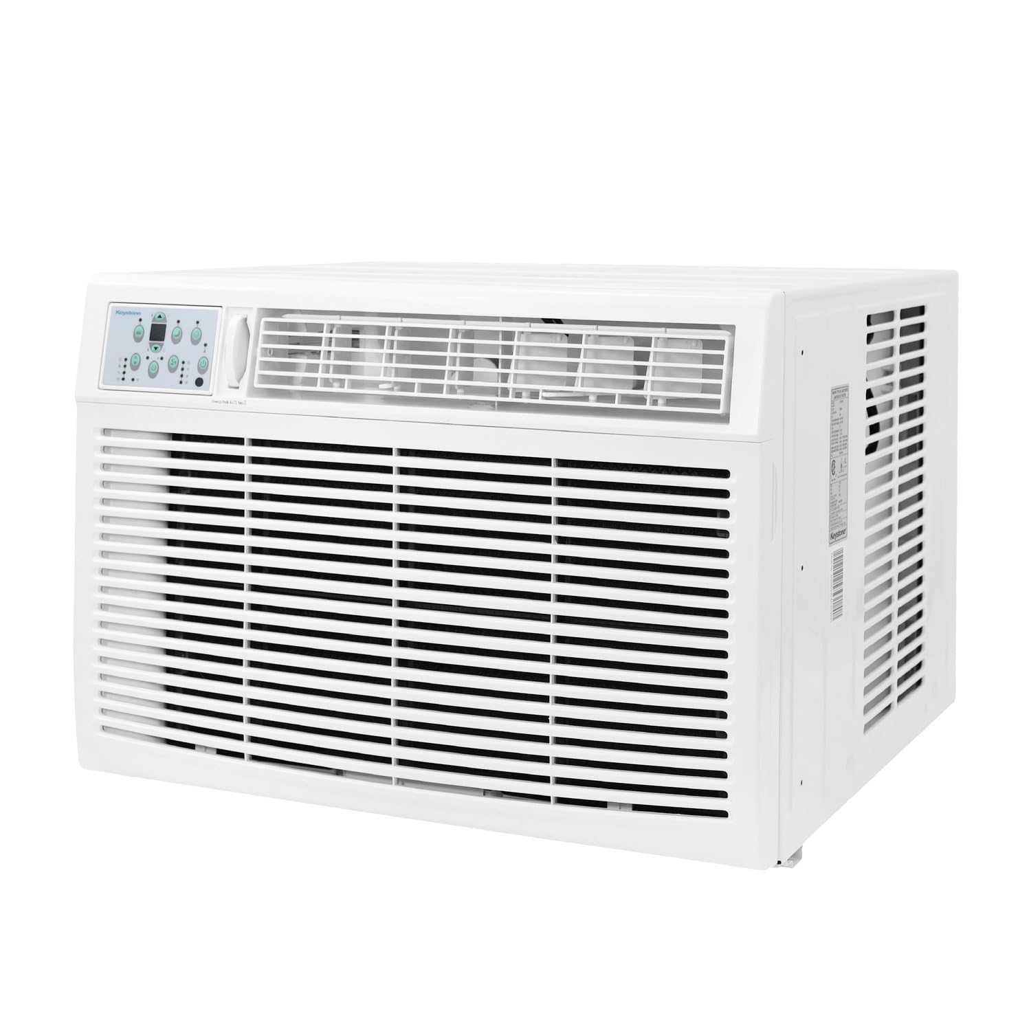 Photo 1 of Keystone 23,200 BTU Window Air Conditioner with 16,000 BTU Supplemental Heat and Dehumidifier, 230V, Window AC for Large Rooms up to 1,500 Sq.Ft. with Smart Remote Control