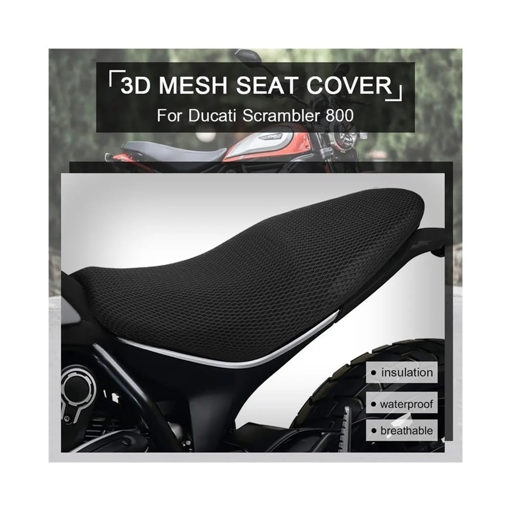 Coprisella Scooter Coprisedile Con Cuscino In Rete 3D Per Du&cati Scrambler800 Coprisedile In Tessuto Di Nylon Antiscivolo Scrambler 800