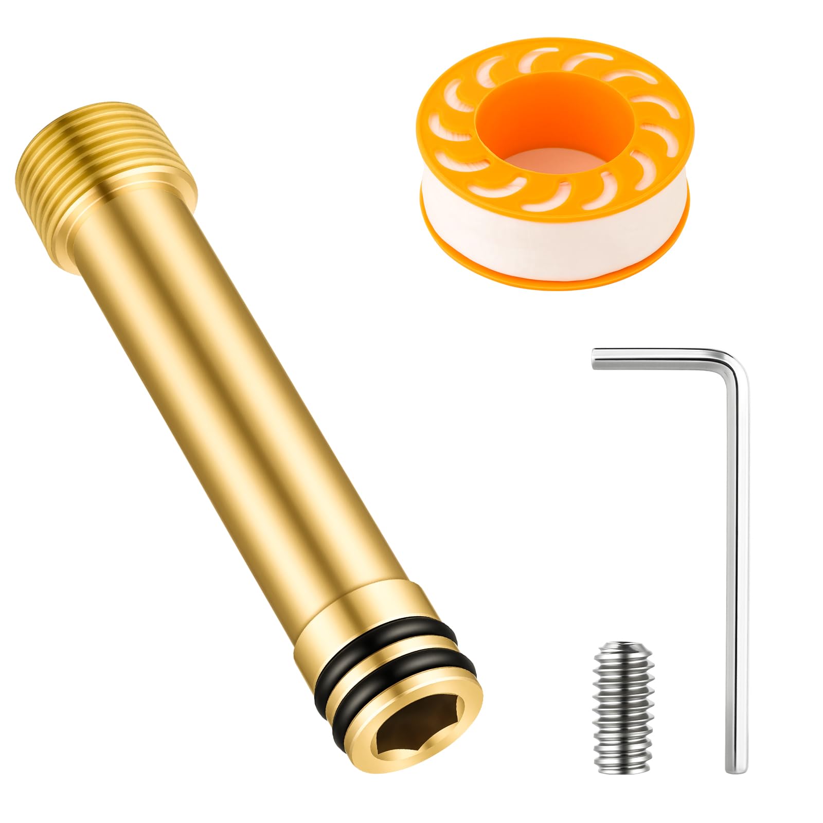 Photo 1 of 1247985 Supply Adapter Asm-0.813-1.313 Roughin, Compatible with Kohler K-98350 Awaken Shower Wall Elbow, Brass Shower Extender & Replacement Kit