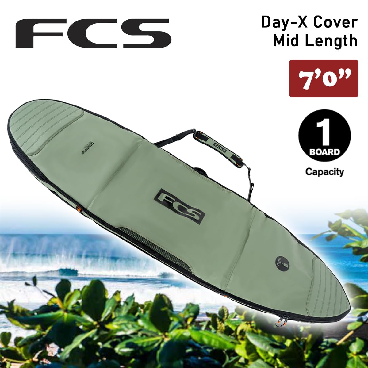 Amazon | FCS ボードケース ハードケース 7'0 7.0 デイX ミッド