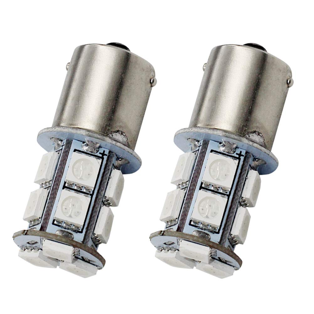 Yolu 2-Pack Super Bright 1156 Led Bulbs 5050 13-SMD Low Power 1141 1003 1073 BA15S 7506 LED Lights Replacement for Back Up Reverse Tail RV Lights Yellow