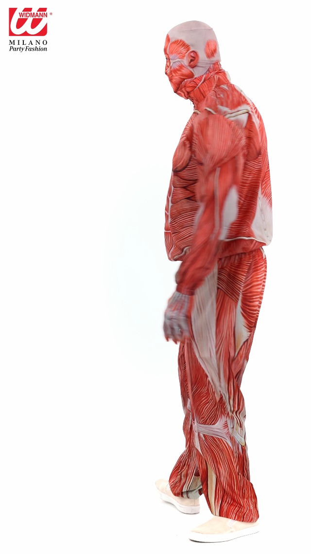 W WIDMANN MILANO Party Fashion - Disfraz de hombre musculoso, culturista, disfraz de carnaval