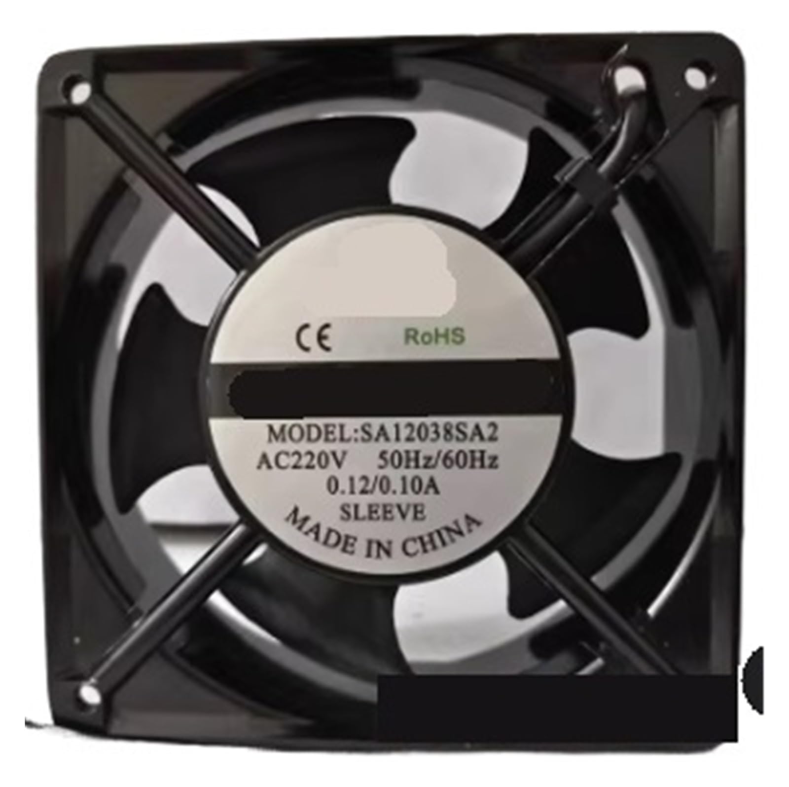 ZBWZXBDJ SA12038SA2 AC 240V 0.1A 120x120x38MM 2-Wire Cooling Fan