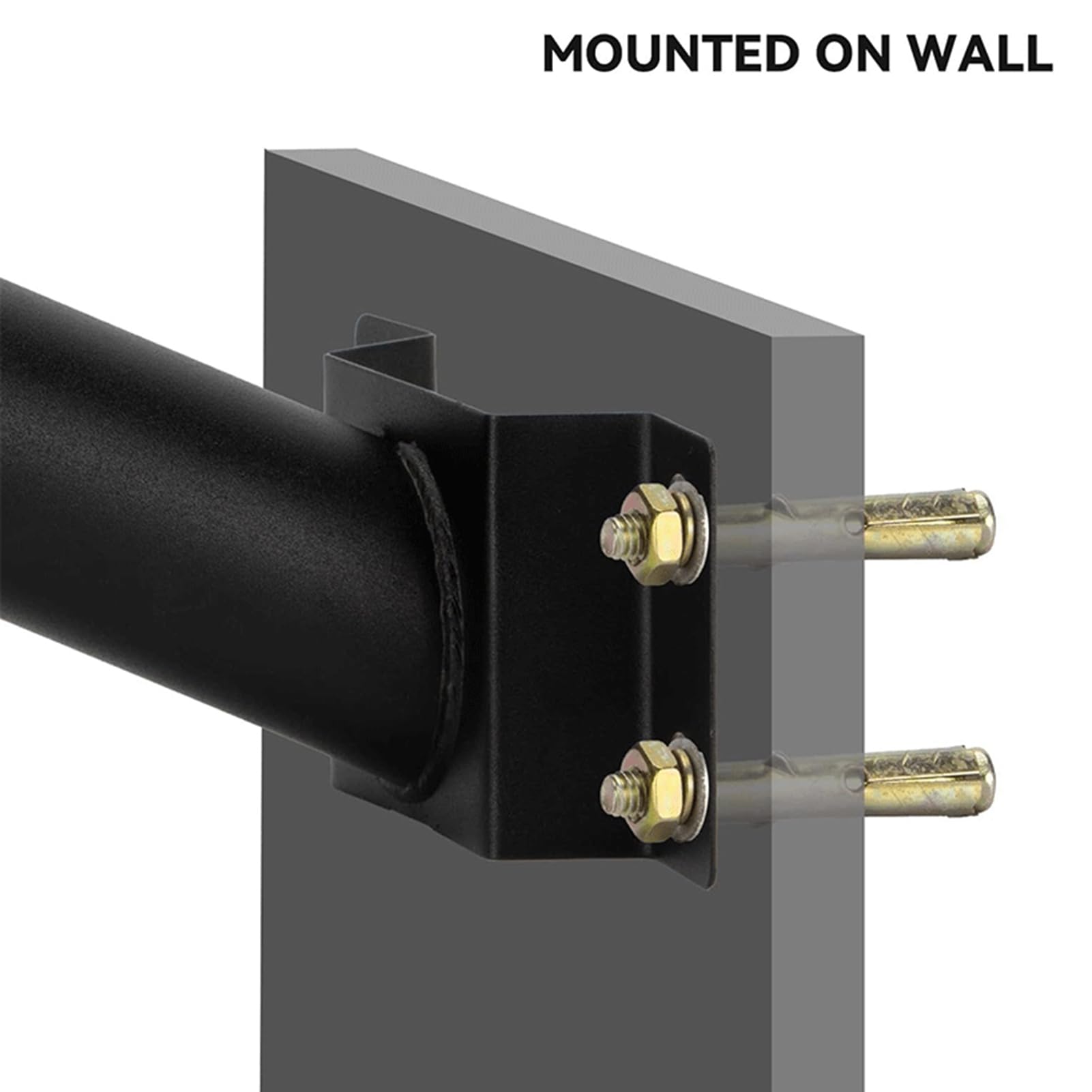 Braccio Montaggio Lampione Solare - In Ferro, Curva Nera, Per Illuminazione Esterna - Foto 8