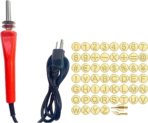 Juego de quemadotallado de madera, juego de quemado de maderacuero, molde de cobre de 26 letras, manualidades de madera, tallado en relieve, kit de