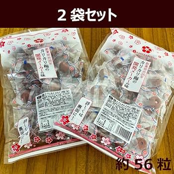 Amazon | 赤城フーズ 種とり カリカリ梅 210g×2袋 国内加工 個包装 種