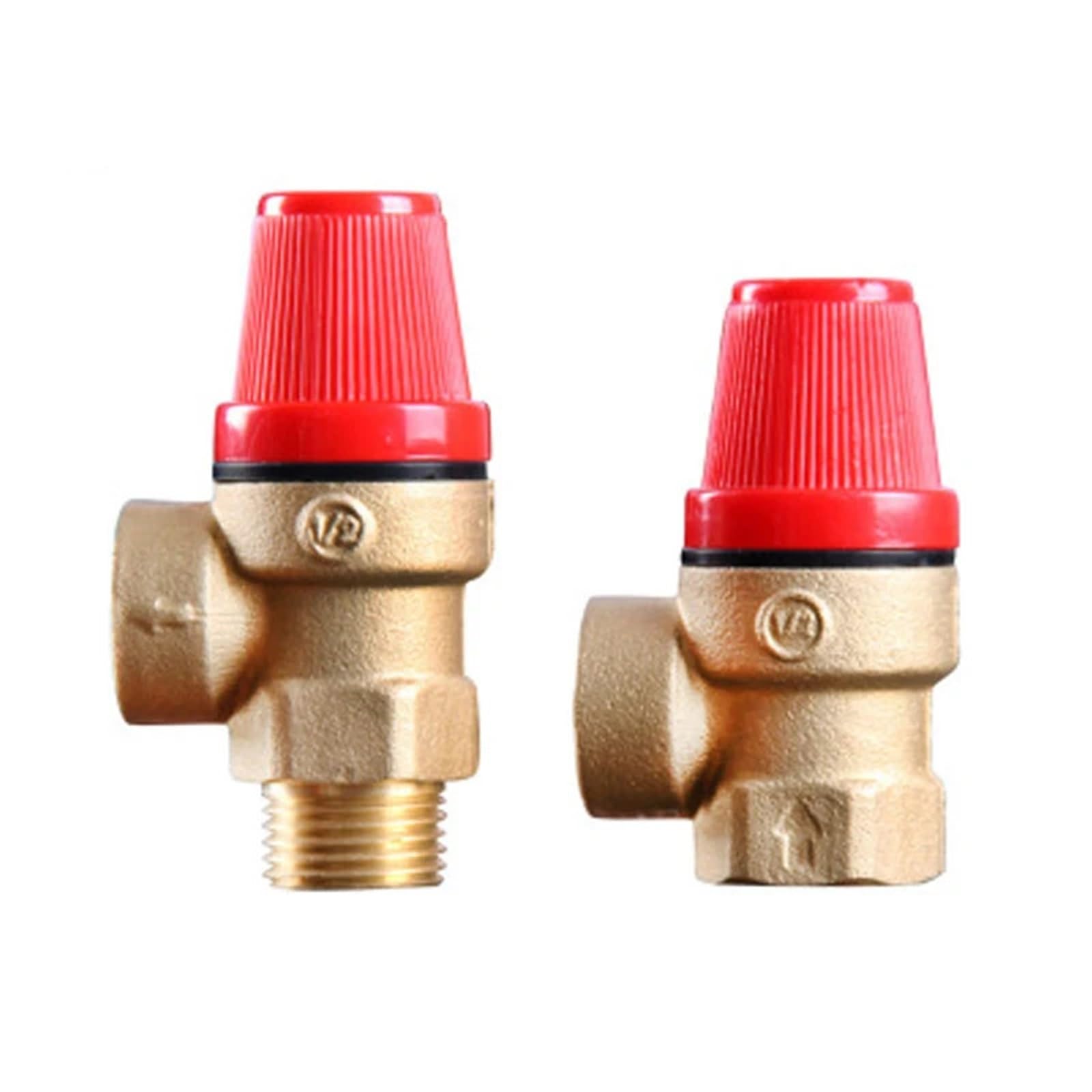 Valvola di sicurezza ad angolo in ottone DN20 3bar 6bar Valvola di sicurezza con filettatura maschio da 3/4 pollici for riscaldatore solare Vater 1 pz (Size : 1Pc, Color : 3Bar)