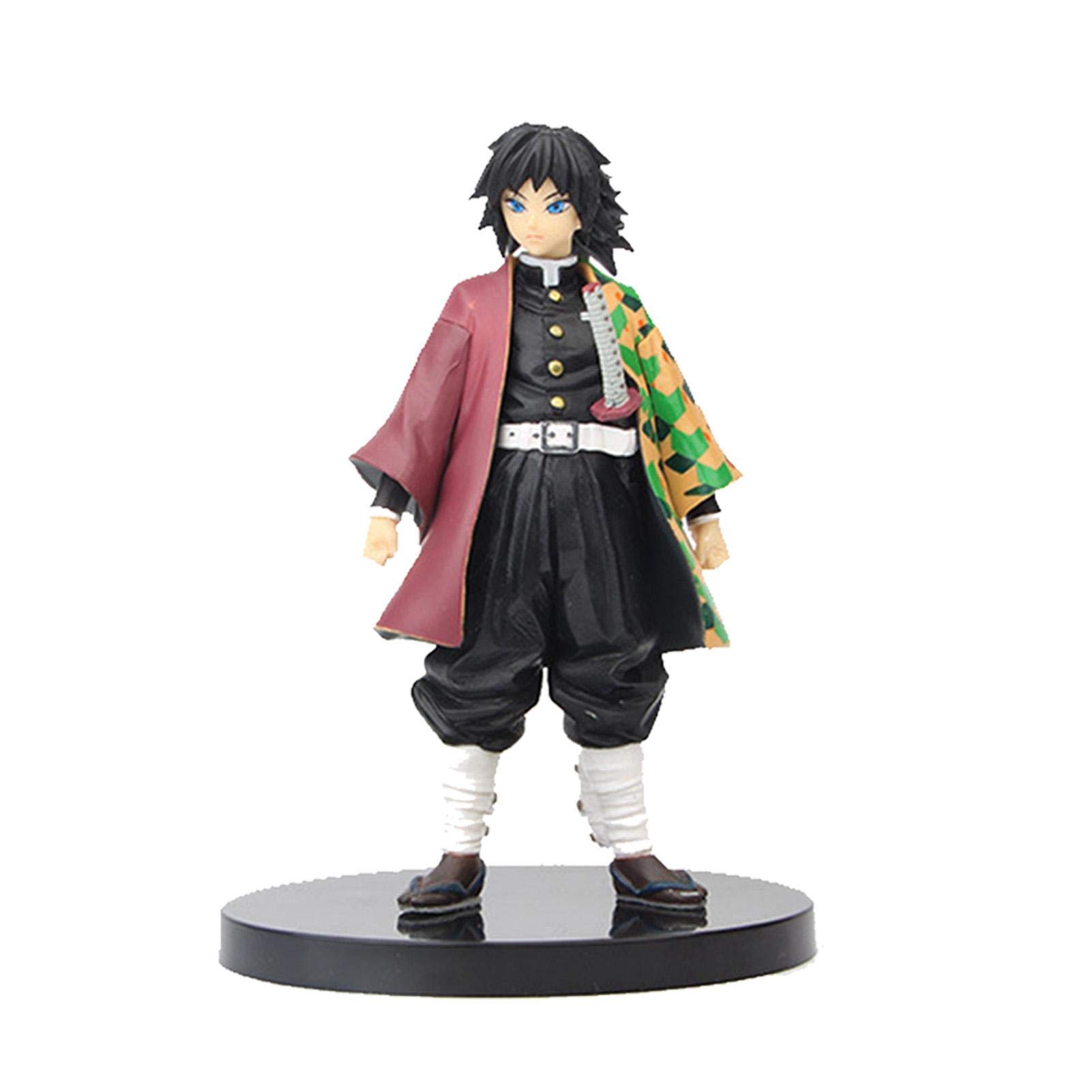 Tanjiro Figure 6.3 Inch Demon Slayer Figure Premium Kimetsu No Yaiba Action Figure Handmade Kamado Tanjiro Figure Statue Anime Collection Figurine Doll Toys Gifts for Anime Fans (Giyu)