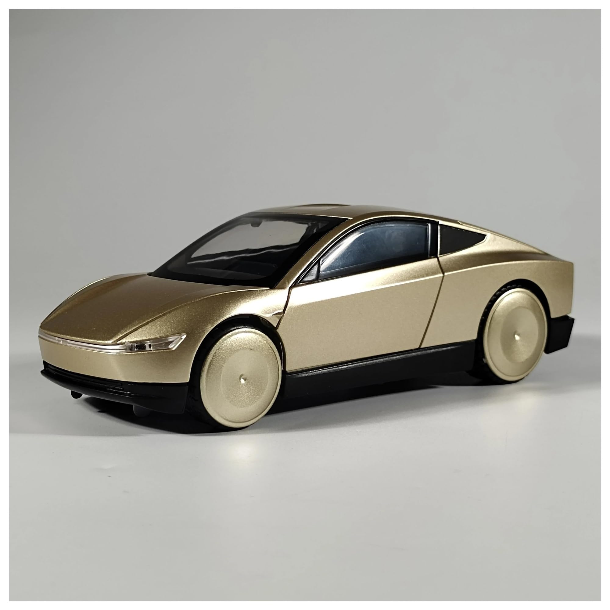 Btwodian Gold Scale Model Car For Tesla For Cybercab Diecast Model Car
