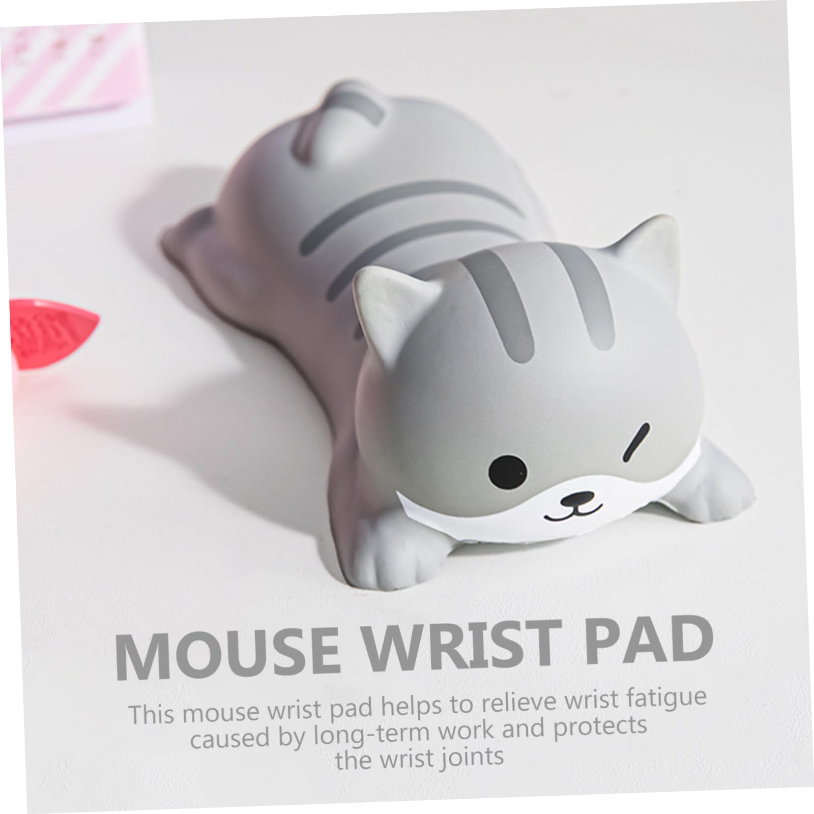 STOBOK 5pezzi Tappetino Per Mouse Con Poggiapolsi Forma Di Gatto Pu Supporto Antiscivolo Per Laptop e Scrivania Design Carino e Comfortevole Per Ufficio e Casa