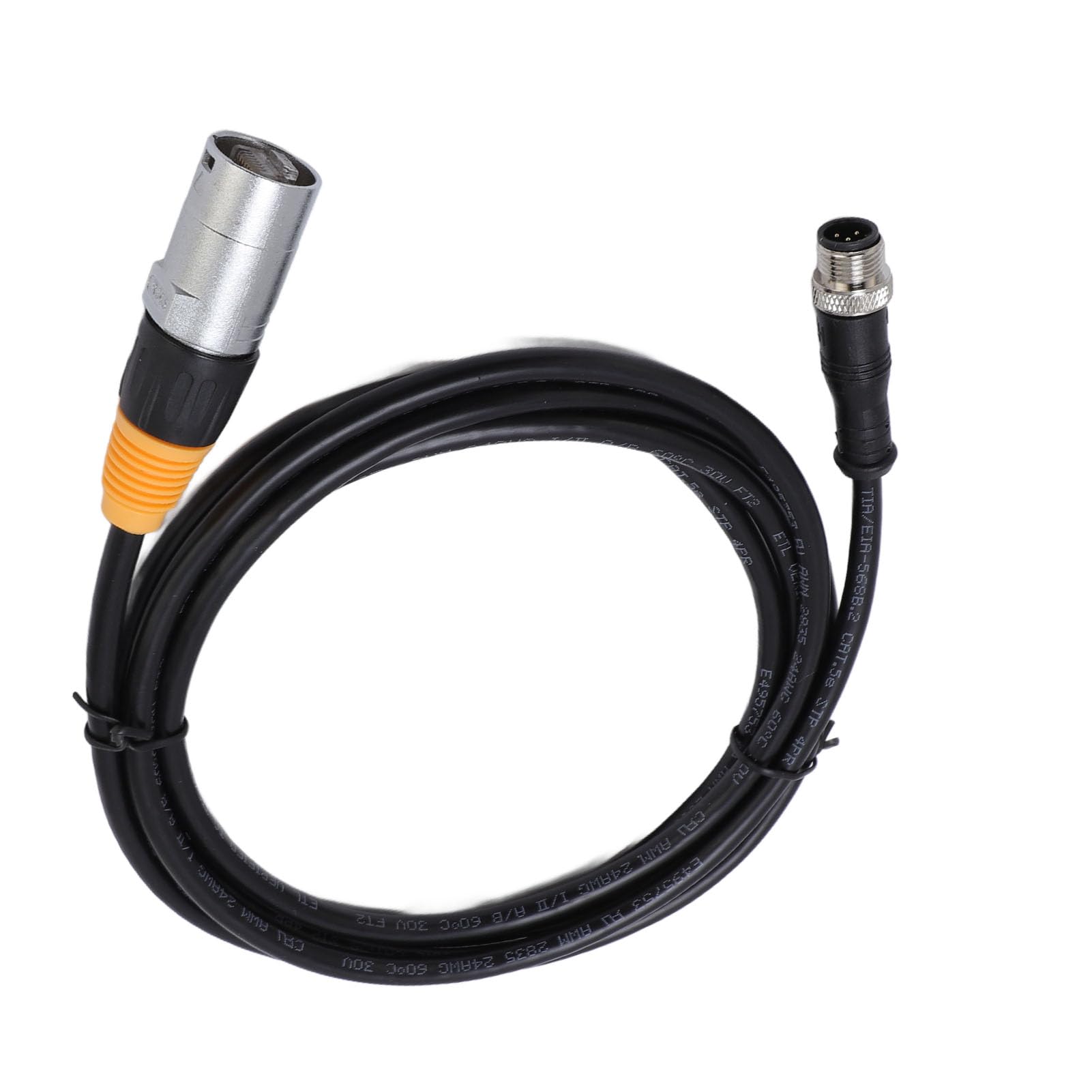Câble Ethernet M12 RJ45, Câble de Connecteur étanche RJ45 à M12 pour L'automatisation Industrielle (5 mètres)