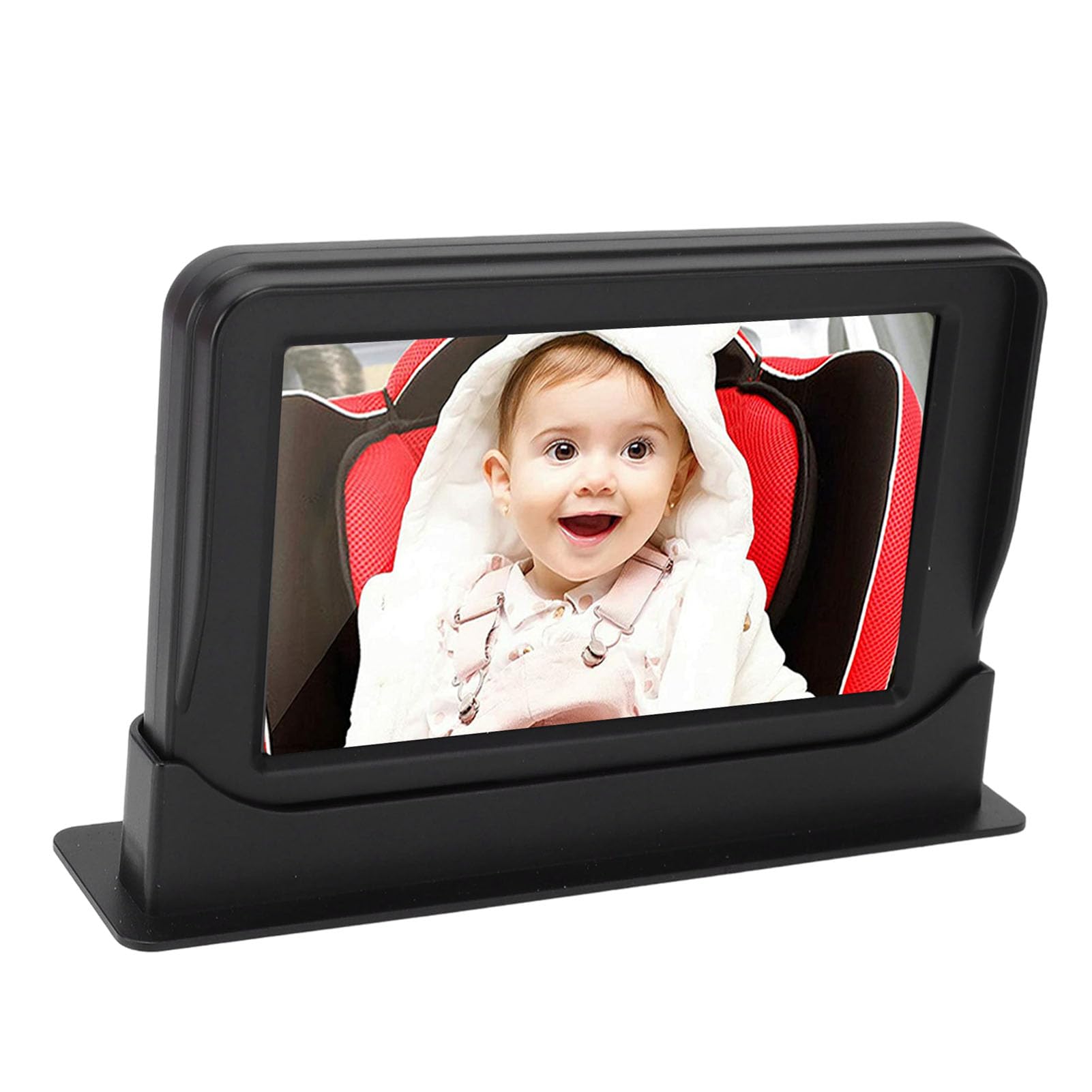 Cámara de seguridad para coche y bebé, gran angular de 140 grados, pantalla de fácil configuración para una conducción segura