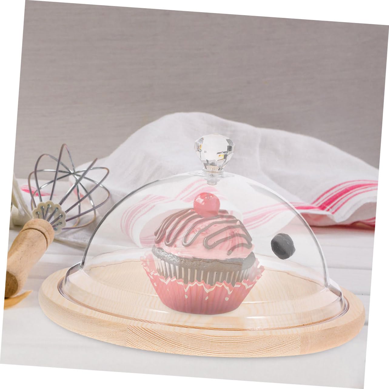 Cloche à Gâteau En Acrylique Transparent – 36 Cm, Couvercle Hermétique, Protection Aliments Pour Fêtes - 10
